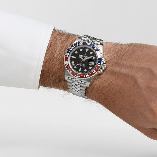 Rolex GMT-Master II 126710BLRO Pepsi side view