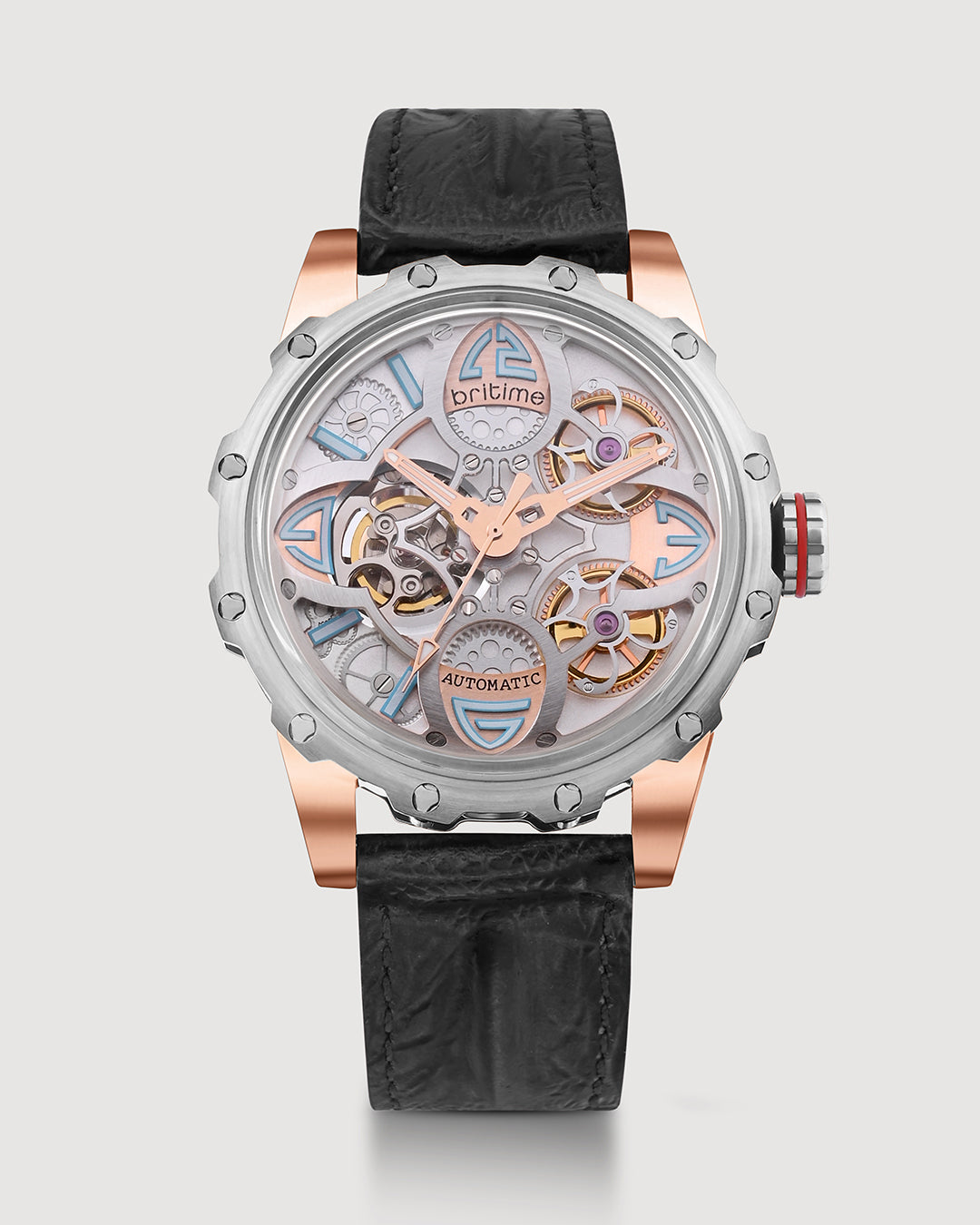 Britime Era automatic watch black with silver