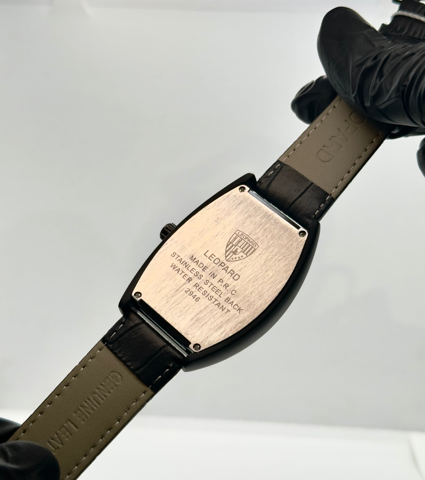 Leopard Quartz Classic Tonneau Watch