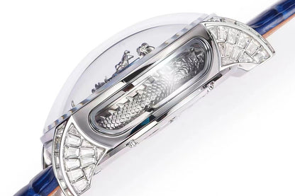 Jacob & Co Astronomia Silver Dragon White Gold with Diamonds - Strap Detail
