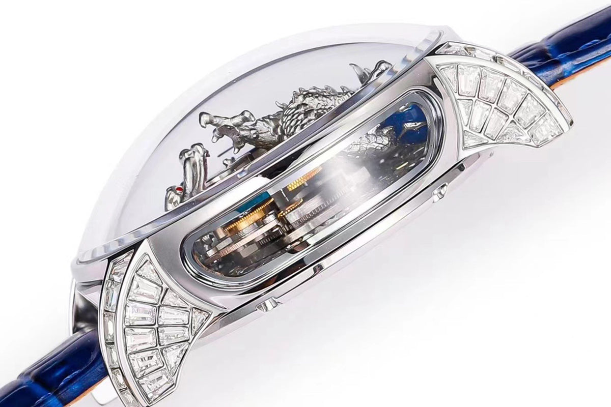 Jacob & Co Astronomia Silver Dragon - Case Detail