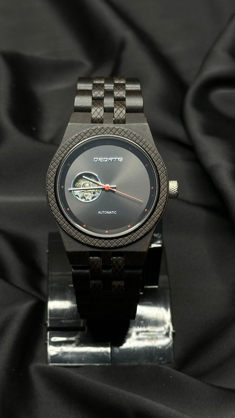 BEDATE Wooden With Mineral Scratch-Resistant Glass