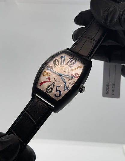 Leopard Quartz Classic Tonneau Watch
