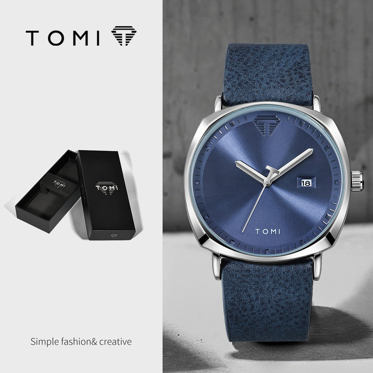 TOMI T-044 Men's Watch close up