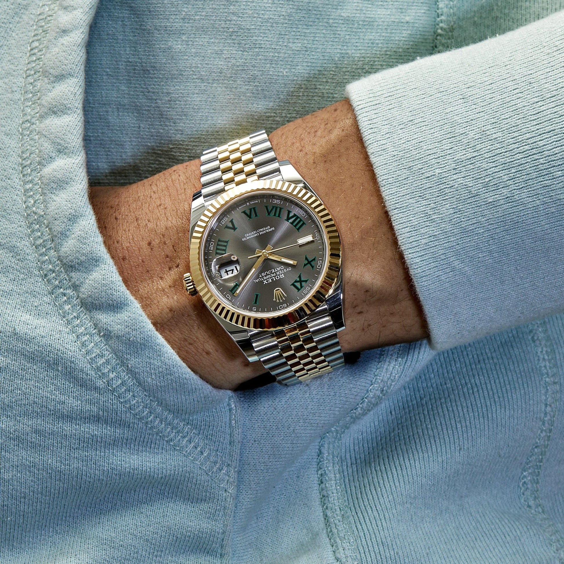 Rolex Datejust 41 126333 Wimbledon view 2