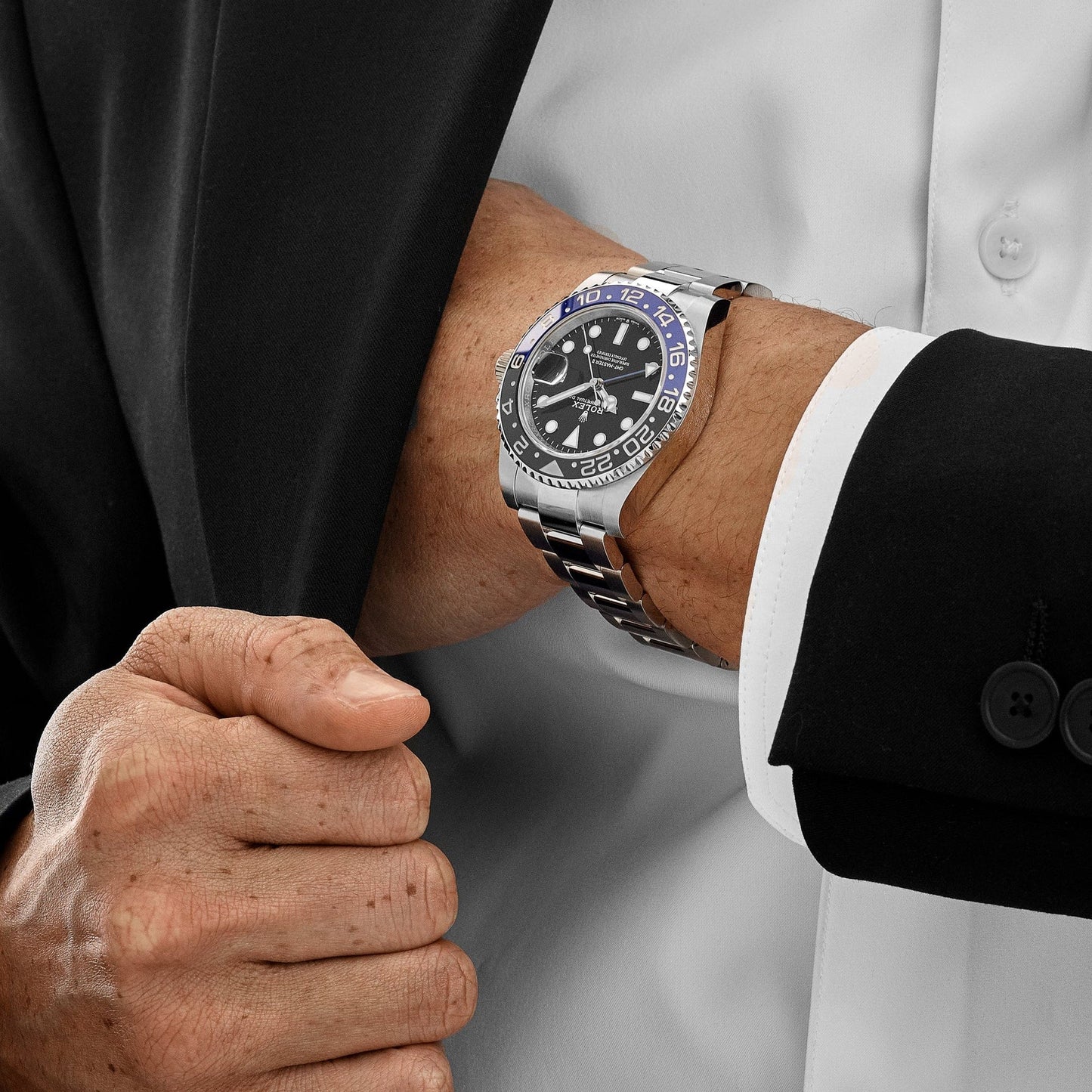 Rolex GMT-Master II 126710BLNR Batman view 3