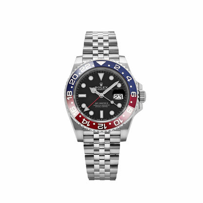 Rolex GMT-Master II 126710BLRO Pepsi front view