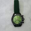 Black Body Dark Green strip Green dial circular design
