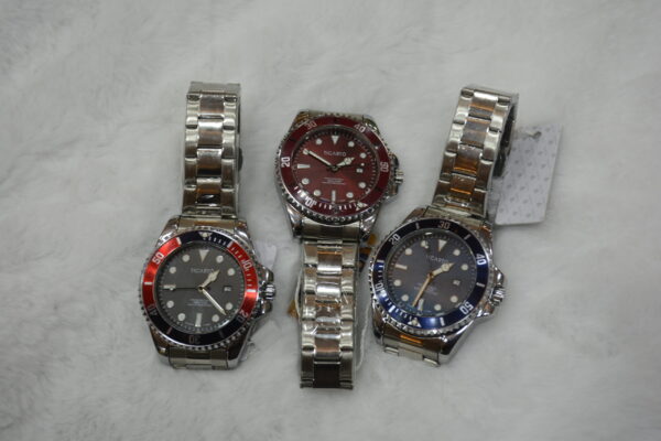 silver body multicolour dials circular design -x3