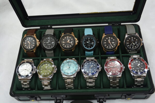 multicolour watches set circular design - x12