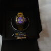 Golden body Purple Dial Circular design