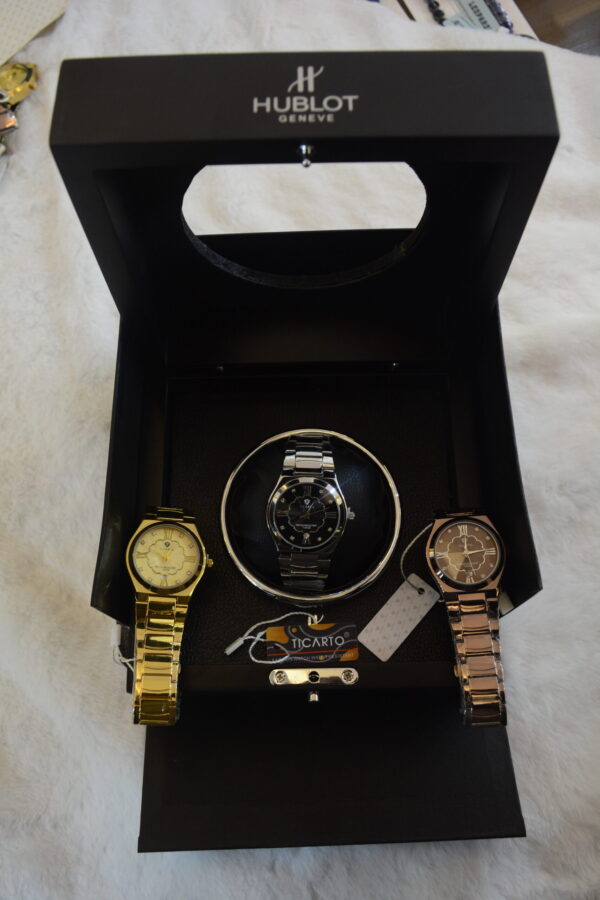 Multicolour silver gold brown full body circular design - x3