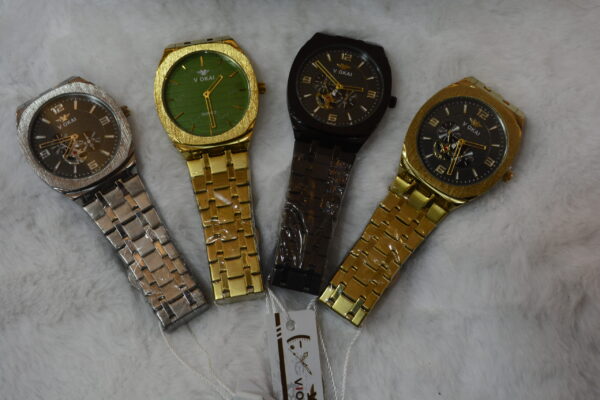 watches collection diffrent colors - silver- gold- black