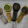 watches collection diffrent colors - silver- gold- black