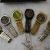 watches collection diffrent colors - silver- gold- black