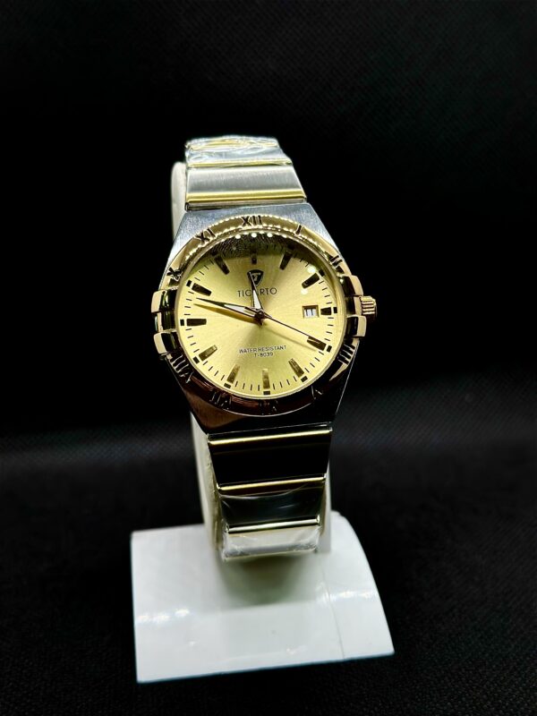TICARTO T-8039 Luxury Two-Tone Quartz Watch