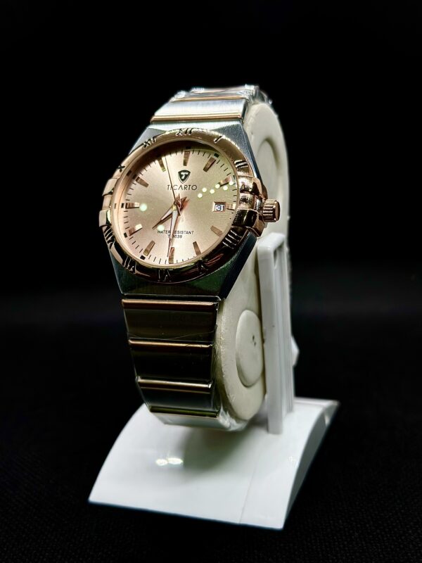 TICARTO T-8039 Luxury Two-Tone Quartz Watch