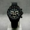 Vokai Men’s Black Tachymeter Chronograph Sport Watch with Silicone Strap