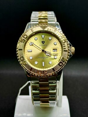 Ticarto Men’s Two-Tone Gold & Silver Sport Watch (Model T-3931)