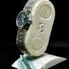 Leopard Women’s Elegant Blue Sunray Dial Watch with Crystal Accents