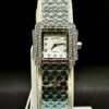 Leopard Women’s Art Deco Crystal Watch – Silver Quilt Series
