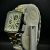 Timekey "Architect" Square Skeleton Automatic – Two-Tone Gold & Silver Luxury Watch