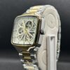 Timekey "Architect" Square Skeleton Automatic – Two-Tone Gold & Silver Luxury Watch