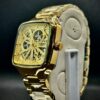 Timekey "Architect" Square Skeleton Automatic – Two-Tone Gold & Silver Luxury Watch